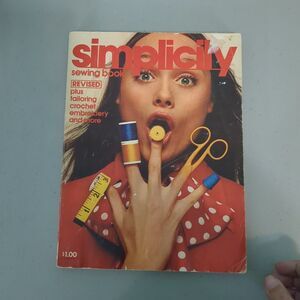 1970s Simplicity Sewing Book Revised Tailoring Crochet Embroidery Beginn…